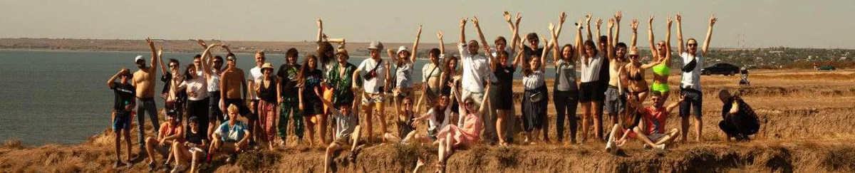Kosmos Tabir creative community on cultural trip to Kherson region in 2020 via GogolTrain
